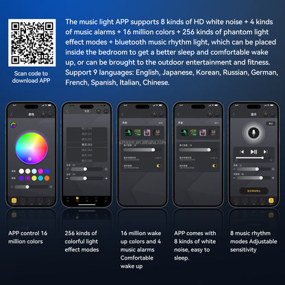 Multifunctional RGB Bluetooth Table Lamp