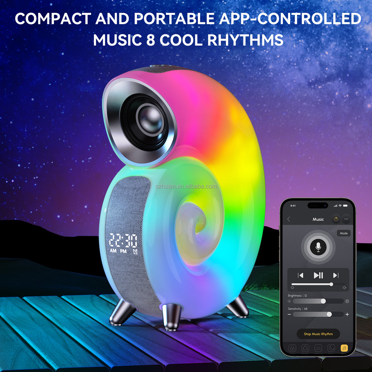 Multifunctional RGB Bluetooth Table Lamp